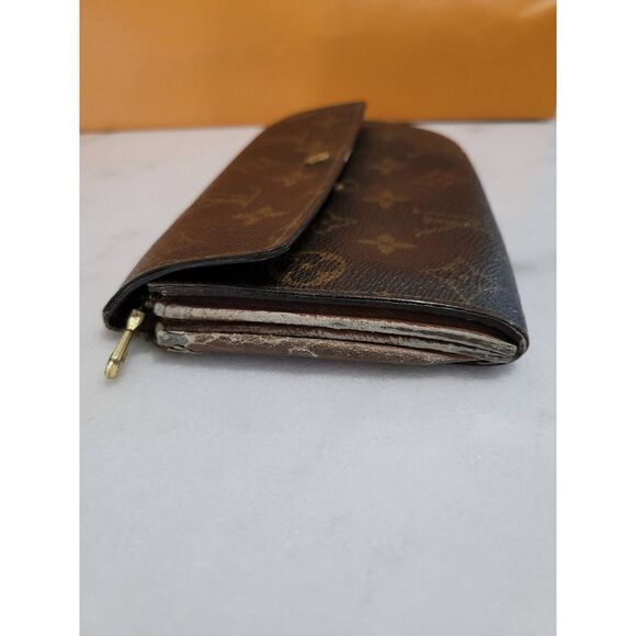 Louis Vuitton Monogram Bifold Sarah Long Wallet.  TH0958 - Picture 4 of 6